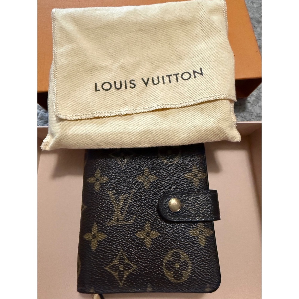Louis Vuitton Monogram Compact Zip Wallet Brown Bifold M61667 complete set - Picture 17 of 17